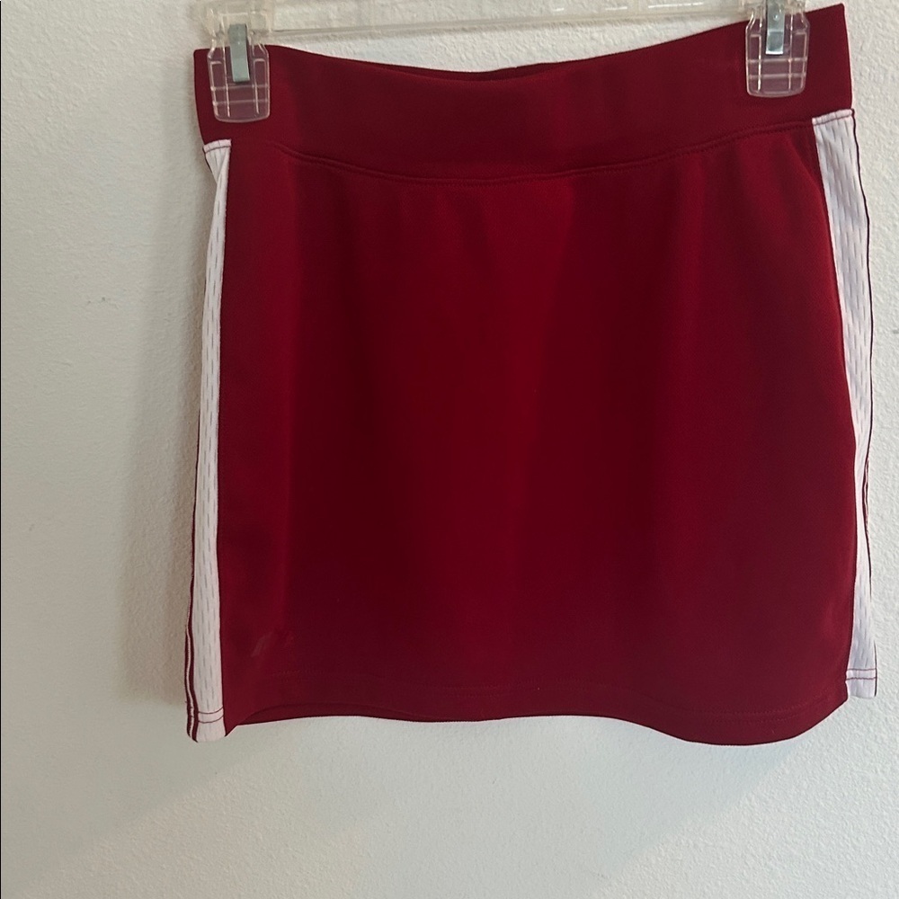 ❤️5 For $20❤️ Russell Athletic Women’s Maroon with White Striped  Skirt

Size M